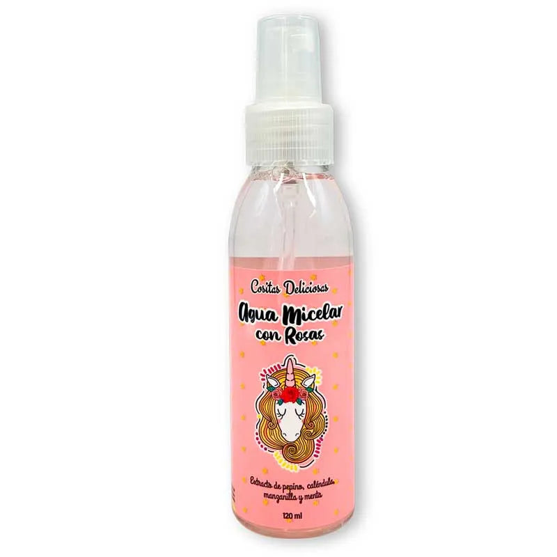 Agua micelar con rosas x120ml