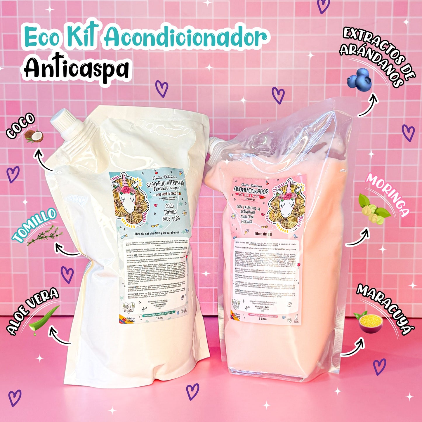 Eco kit acondicionador anticaspa