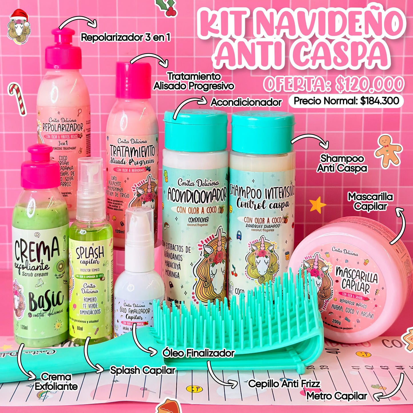 Kit navideño anticaspa