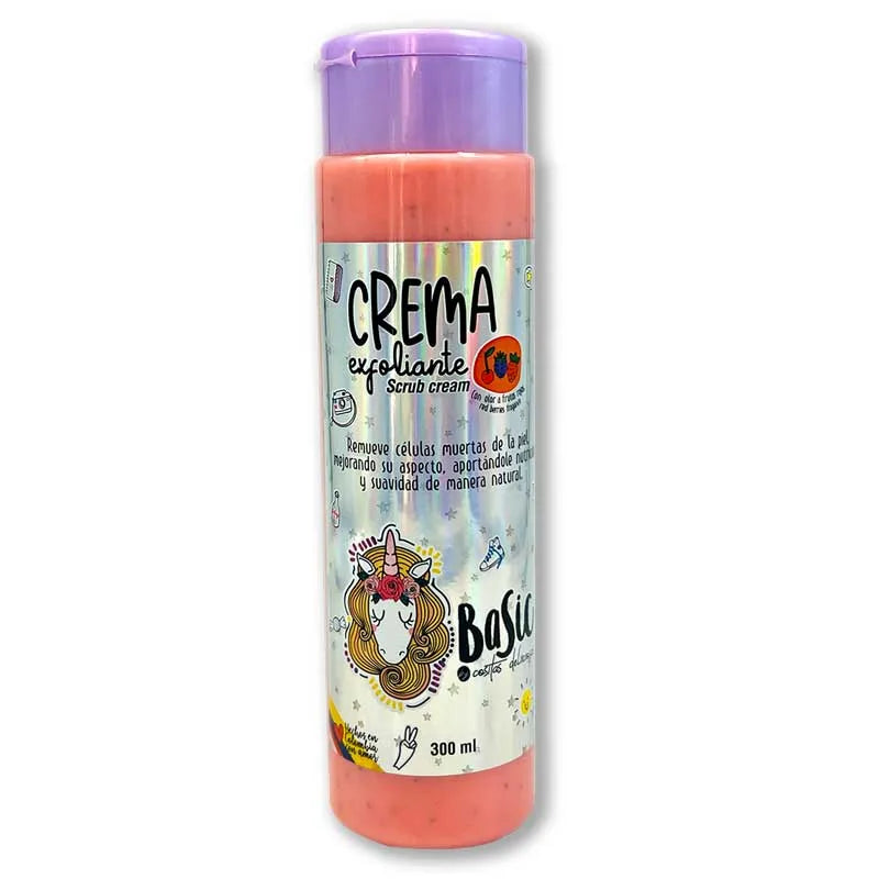 Crema exfoliante frutos rojos
